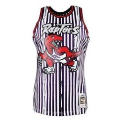 Koszulka Toronto Raptors Swingman 1998/99. Fioletowe bluzki damskie Mitchell & Ness, bez wzorów, sportowe, bez kołnierzyka, bez ramiączek. Za 616.50 zł.