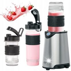 Blender Camry Blender personalny 800W koktajl smoothie inox 2 bidony kruszy lód. Blendery Camry. Za 314.82 zł.