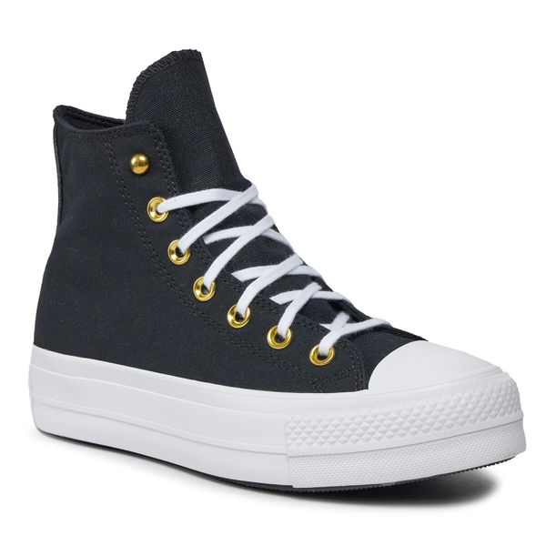 Trampki Converse. Czarne trampki i tenisówki damskie Converse, bez wzorów, bez zapięcia. Za 309.99 zł.