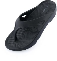 Damskie klapki Loap Kara czarne. Czarne klapki damskie ÀLG, na lato, bez wzorów, z materiału, eleganckie, bez obcasa, bez zapięcia. Za 120.99 zł.