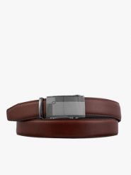 Brązowy pasek męski skórzany. Brązowe paski męskie Brawo sp. z o.o., z jeansu, eleganckie. Za 129.99 zł.