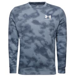 Bluza sportowa męska Under Armour Rival Terry Crew. Niebieskie bluzy sportowe męskie Under Armour, m, bez wzorów, bez kaptura. Za 379.99 zł.