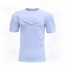 Warstwa bazowa z krótkim rękawem z ochraniaczami Lupos XS. Białe bielizna sportowa damska LUPOS, s, bez wzorów. Za 192.53 zł.