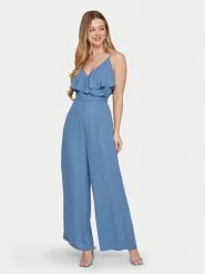 Vila Kombinezon Elke 14093630 Niebieski Regular Fit. Niebieskie sukienki damskie Vila, bez wzorów, z syntetyku, bez kołnierzyka, bez ramiączek. Za 219.99 zł.