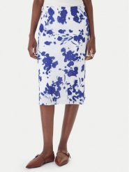 Calvin Klein Spódnica midi LV044F608G Biały Regular Fit. Białe spódnice damskie Calvin Klein, xl, bez wzorów, z syntetyku, midi. Za 489.99 zł.