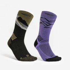 Skarpety turystyczne Quechua Hike 500 długie Limit. x 2 pary. Skarpetki damskie QUECHUA, bez wzorów, z elastanu. Za 69.99 zł.