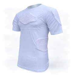 Podstawowa warstwa z krótkim rękawem z ochraniaczami Lupos M. Białe bielizna sportowa damska LUPOS, m, bez wzorów. Za 192.53 zł.