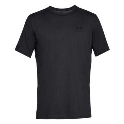 Męska Koszulka Sportowa. Czarne koszulki sportowe męskie Under Armour, l, bez wzorów, bez ramiączek, trekkingowe. Za 144.99 zł.