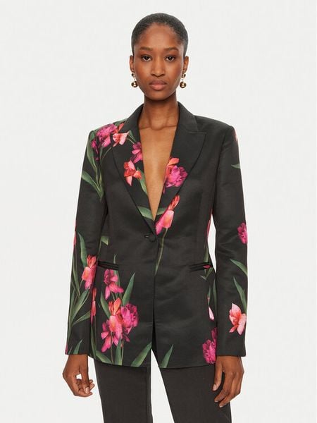 Ted Baker Marynarka 276306 Czarny Regular Fit. Czarne marynarki i żakiety damskie Ted Baker, bez wzorów, z syntetyku, bez kołnierzyka, bez ramiączek. Za 849.99 zł.