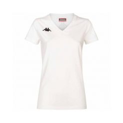 Damski jersey Kappa Brizza. Białe koszulki sportowe damskie Kappa, bez wzorów, z dżerseju, bez ramiączek, do piłki nożnej. Za 156.50 zł.