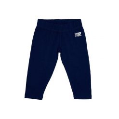 Legginsy na czas wolny na co dzień. Niebieskie legginsy damskie LEONE 1947 APPAREL, bez wzorów, z bawełny. W wyprzedaży za 48.42 zł.