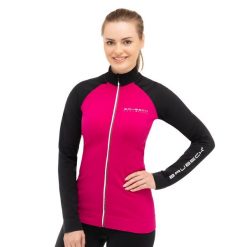 Bluza dresowa termoaktywna rozpinana damska Brubeck Athletic. Czarne bluzy damskie Brubeck, l, bez wzorów, z dresówki, bez ramiączek, bez kaptura. Za 239.99 zł.