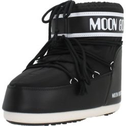 Buty MOON BOOT 14093400 001 Czarny. Czarne obuwie trekkingowe damskie Moon Boot, z tkaniny, bez zapięcia. Za 741.99 zł.