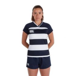Damska koszulka w paski Canterbury Vapodri Evader. Białe bluzki damskie CANTERBURY, m, bez wzorów, z materiału, sportowe, bez kołnierzyka, bez ramiączek. Za 314.50 zł.