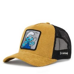 Czapka z daszkiem Capslab. Żółte czapki damskie CapsLab, bez wzorów. Za 169.99 zł.