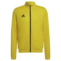 Kurtka dresowa adidas Entrada 22. Czarne kurtki męskie Adidas, s, bez wzorów, z dresówki, sportowe, bez kaptura. Za 100.96 zł.