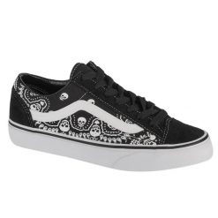 Buty sportowe Sneakersy unisex, Vans Bandana Style 36. Czarne buty sportowe męskie Vans, na wiosnę, bez wzorów, bez zapięcia, trekkingowe. Za 199.99 zł.