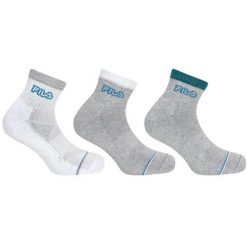 Fila skarpety 3-pack quarter biało-szare 35-38. Białe skarpetki damskie Fila, bez wzorów. Za 139.99 zł.
