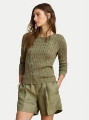 LAUREN RALPH LAUREN Sweter Montiva 200P14039004 Zielony Regular Fit. Zielone swetry nierozpinane damskie Lauren Ralph Lauren, s, bez wzorów, z wiskozy, bez kołnierzyka, bez ramiączek. Za 859.99 zł.