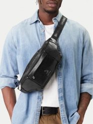 SHAQ Nerka CWBEO-SHAQ-B-001-09 Czarny. Czarne saszetki i nerki męskie Shaq, bez wzorów, z materiału. Za 99.99 zł.