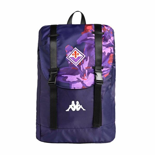 Plecak AC Fiorentina Arecko 2023/24. Niebieskie plecaki damskie Kappa, bez wzorów, sportowe. W wyprzedaży za 200.70 zł.