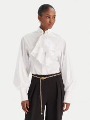 Babylon Koszula MF0302 Biały Regular Fit. Białe koszule damskie Babylon, bez wzorów, z bawełny, bez kołnierzyka, bez ramiączek. Za 1,079.00 zł.