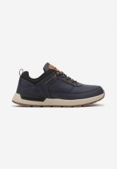 Granatowe Buty Sportowe w Trekkingowym Stylu na Grubej Podeszwie Vilobria. Niebieskie buty sportowe męskie Born2be, bez wzorów, z jeansu, bez zapięcia. Za 169.99 zł.