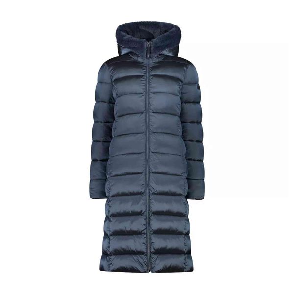 Płaszcz damski turystyczne CMP 34K0046F. Niebieskie płaszcze damskie CMP, bez wzorów, sportowe, bez kołnierzyka, bez kaptura. Za 549.00 zł.