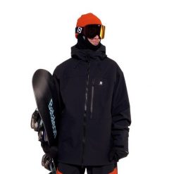 Kurtka Horsefeathers Terra (czarna). Czarne kurtki sportowe męskie Horsefeathers, na zimę, m, bez wzorów, z materiału, bez kaptura, narciarskie. Za 1,308.99 zł.