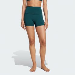 Krótkie legginsy All-Me Sculpt Booty. Niebieskie legginsy damskie Adidas, bez wzorów. W wyprzedaży za 109.45 zł.