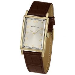 Zegarek "N-201B" w kolorze brązowo-złotym. Brązowe, analogowe zegarki męskie Michael Kors, Fossil, bez wzorów, ze skóry, ze stali. W wyprzedaży za 599.95 zł.