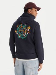 Element Bluza Midnight PO ELYSF00303 Granatowy Regular Fit. Niebieskie bluzy męskie Element, l, bez wzorów, z bawełny, bez ramiączek, bez kaptura. Za 349.99 zł.