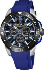 Zegarek Festina Zegarek męski F20642-1 niebieski. Niebieskie zegarki męskie Festina, bez wzorów. Za 623.99 zł.