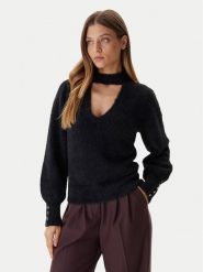 Guess Sweter W5BR92 Z3BJ0 Czarny Relaxed Fit. Czarne swetry nierozpinane damskie Guess, l, z aplikacjami, z syntetyku, bez kołnierzyka, bez ramiączek. Za 304.50 zł.