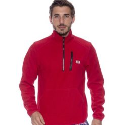 Męska kurtka Leone 1947 Apparel Micro Polar, ze stójką i zamkiem do połowy. Czerwone kurtki męskie LEONE 1947 APPAREL, l, bez wzorów, z polaru, sportowe, bez kaptura. Za 65.68 zł.