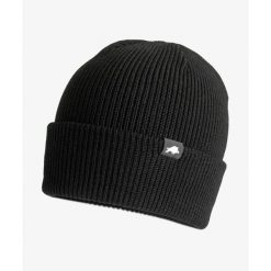 Czapka zimowa DZIK® czarna. Czarne czapki damskie DZIK, na zimę, bez wzorów, ze skóry. Za 139.99 zł.