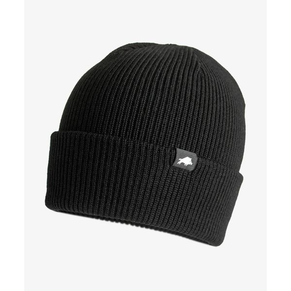 Czapka zimowa DZIK® czarna. Czarne czapki damskie DZIK, na zimę, bez wzorów, ze skóry. Za 139.99 zł.