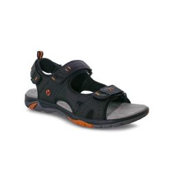 Męskie sandały do chodzenia - TOUQUES - czarne. Czarne sandały męskie Kimberfeel, bez wzorów, z lycry, bez zapięcia. Za 277.90 zł.