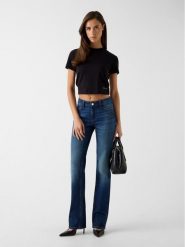 Guess Jeansy W6RA3M D6831 Granatowy Straight Leg. Niebieskie jeansy damskie Guess, z aplikacjami, z jeansu. Za 439.99 zł.