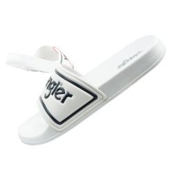 Klapki sportowe męskie Wrangler Averell Slider. Białe klapki męskie Wrangler, bez wzorów, bez zapięcia. Za 69.00 zł.