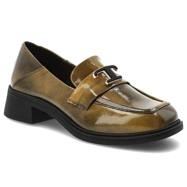 Zielone Półbuty Armodo Eleganckie Obuwie Damskie. Zielone półbuty damskie Armodo, bez wzorów, ze skóry, eleganckie, bez obcasa, na obcasie, bez zapięcia. Za 295.99 zł.