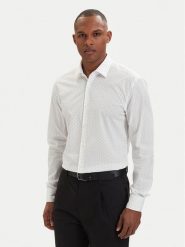 HUGO Koszula Kenno 50561165 Niebieski jasny Slim Fit. Niebieskie koszule męskie Hugo, m, bez wzorów, z bawełny, bez kołnierzyka, bez ramiączek. Za 449.99 zł.