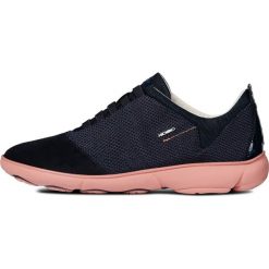 Geox tenisówki damskie Nebula 36 ciemny niebieski. Niebieskie trampki i tenisówki damskie Geox, bez wzorów, bez zapięcia. W wyprzedaży za 459.00 zł.