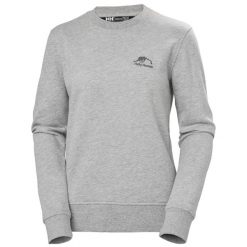Bluza damska Helly Hansen Nord Graphic. Szare bluzy damskie Helly Hansen, bez wzorów, bez ramiączek, bez kaptura. Za 332.50 zł.