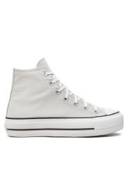 Converse Trampki Chuck Taylor All Star Lift Platform Hi A08287C Szary. Szare trampki i tenisówki damskie Converse, bez wzorów, z materiału, bez zapięcia. Za 259.99 zł.