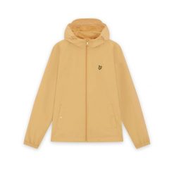 Kurtka z zamkiem błyskawicznym z kapturem Lyle & Scott. Brązowe kurtki męskie LYLE AND SCOTT, s, bez wzorów, z materiału, z kapturem. Za 337.50 zł.