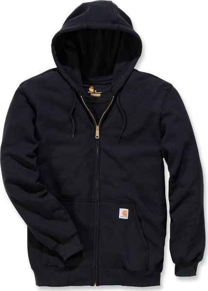 Carhartt Bluza Carhartt Midweight Hooded ZIP Black. Czarne bluzy sportowe męskie Carhartt, m, bez wzorów, bez kaptura. Za 265.11 zł.