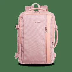 WINGS Plecak wielofunkcyjny SKYLARK poszerzany PINK. Czerwone plecaki męskie Wings, bez wzorów, z materiału. Za 199.90 zł.