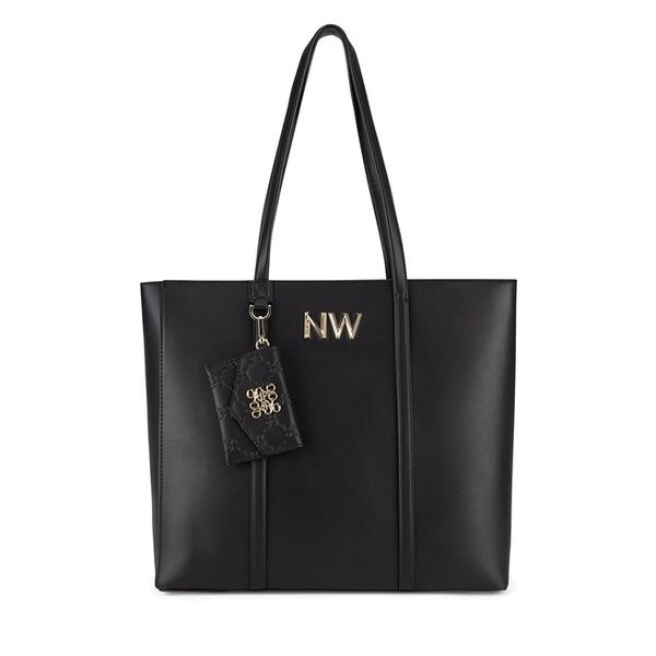 Torebka Nine West. Czarne shopperki damskie Nine West, bez wzorów, bez dodatków. Za 299.99 zł.