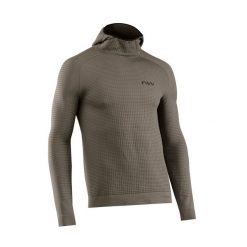 Bluza rowerowa męska Northwave Route Knit Hoodie. Czarne bluzy męskie Northwave, l, bez wzorów, bez kaptura. Za 339.99 zł.